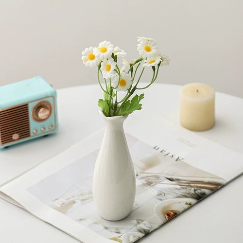 Маленький белый керамический декор, простой и элегантный дизайн, реквизит для фотосессий