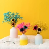 Креативный керамический декор в форме цветка для гостиной, маленькая вазочка, простой и элегантный дизайн