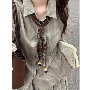 Beaded neck scarf necklace decorative scarf scarf