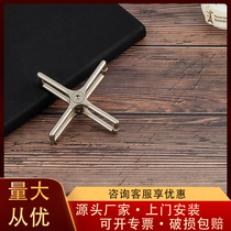  Glass brick Solid crystal scraper Transparent square special accessories Accessories Glass wall hanging paw Stainless steel cast