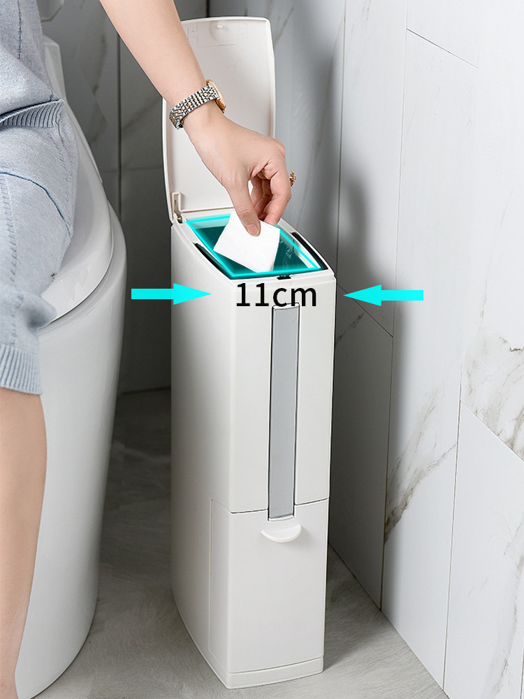 Japan-style home clip-sewn garbage cylinder toilet brush with easy and narrow type small toilet paper Toilet Paper dressing room