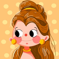 Для принцессы, квадратный, мультяшный