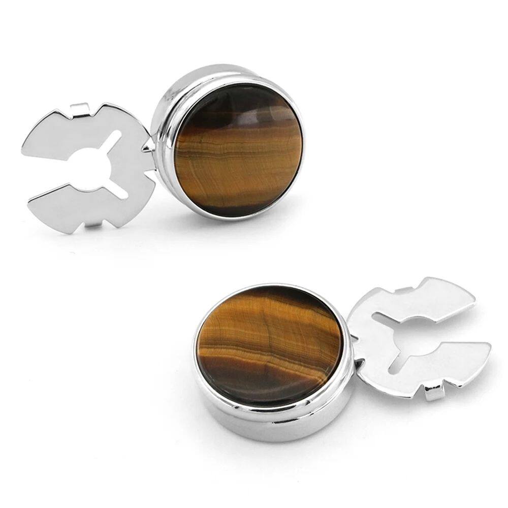 Бижутерия men's stone cuff links normal dress cuff button ver copper m