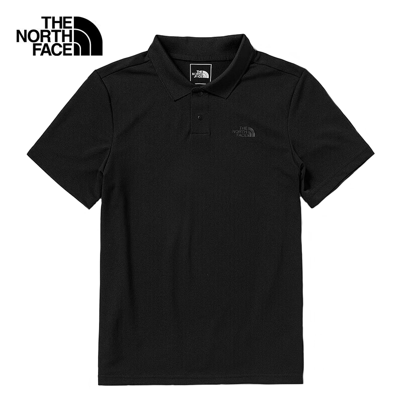 Thenorthface North Face Polo Shirt Men's Spring and Summer New Outdoor Moisture-Absorbing Breathable Sun Protection Quick-Drying Half-Sleeve 7Wd2