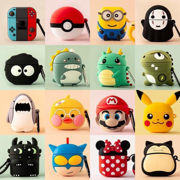 Apply the applicable TWS EARBUDS J18 Wireless Bluetooth Cartoon cute frosted soft shell headphone protective sleeve male