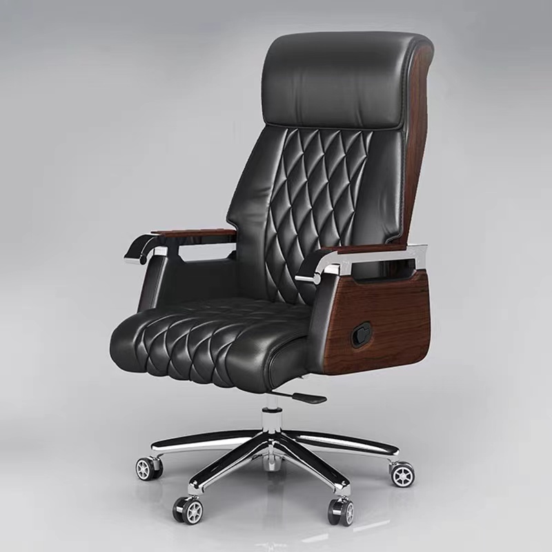 Boss Swivel Chair High Back Comfort Leather Face President Office Large Class Chair Modern Brief About Mobile Office Chair Spot