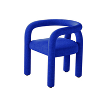 Designer chair creative personality net celebrity photo chair backrest makeup stool Klein blue ins leisure sofa chair