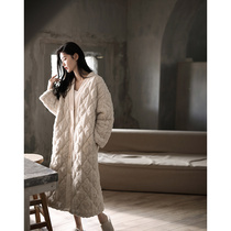 Sleeping Robe Woman Winter 2021 New Coral Suede Triple Layer Clip Cotton Warm Thickening Plus Suede Bathrobe Pajamas