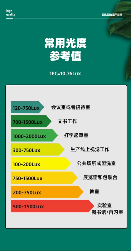 Rừng Xanh Độ Chính Xác Cao Độ Sáng Đo Đo Ánh Sáng Lumen Bút Thử Độ Sáng Đo Ánh Sáng Photometer Bút Thử