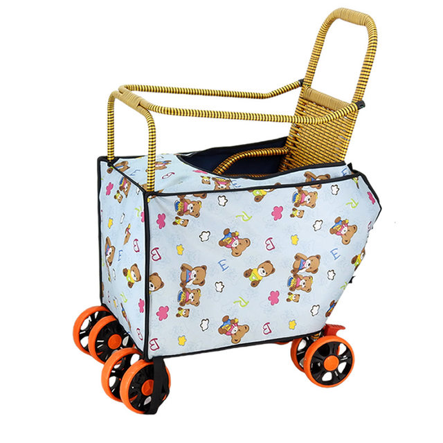 Baby Stroller Windproof Cover, All-Inclusive Baby Stroller Accessory, Cold-Proof and Warm Cover, Windproof Children's Bamboo Rattan Stroller Foot Cover, Universal