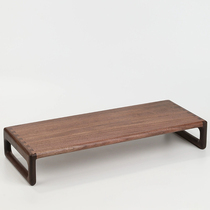 Black walnut desktop computer display booster Solid wood desktop computer display pad base bracket table