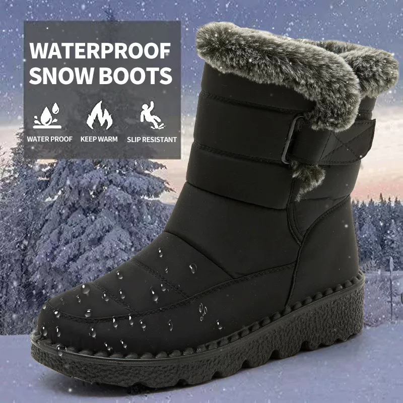 Женские сапоги супер warmth winter boots with heels snow boots