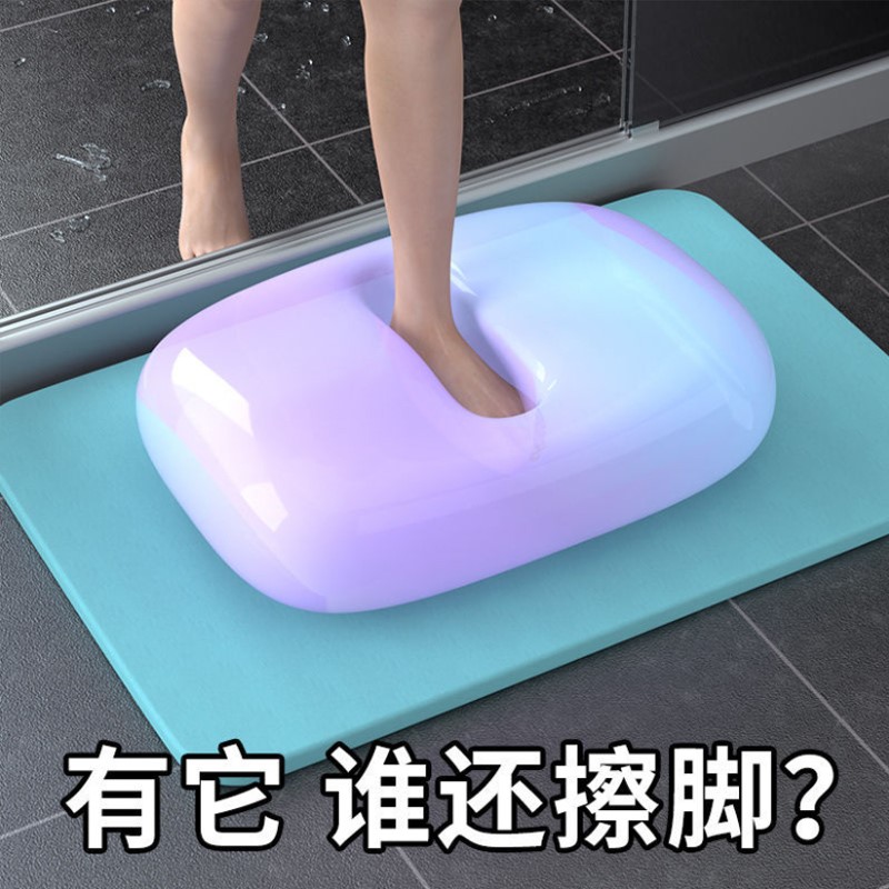 Silicon Algae Mud Suction cool mat Small size Cosmetic Room Doorway Water Absorbent Cool Mat Hand Wash Table Bathroom Wash Bench Speed Dry Anti Slip Mat