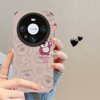 Suitable for Huawei Mate60Pro Phone Case, New Model for Women, Pura70Ultra Lambskin, Nova12Pro Cute Strawberry Bear, Honor 100 Cartoon, 90 Anti-Drop, Magic6/5/4 Full-Cover Case