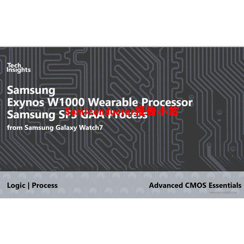 Techlnsights Samsung W1000 Sf3 Gaa Process Technology