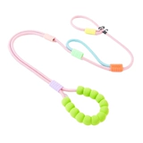 Поводок для собак утолщенный и утолщенный, взрывозащищенный, с P-цепью, для средних и крупных собак, регулируемый и через плечо, прочная веревка для выгула собак.