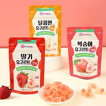 韩国正品！品可粒夹心软糖50g*6袋