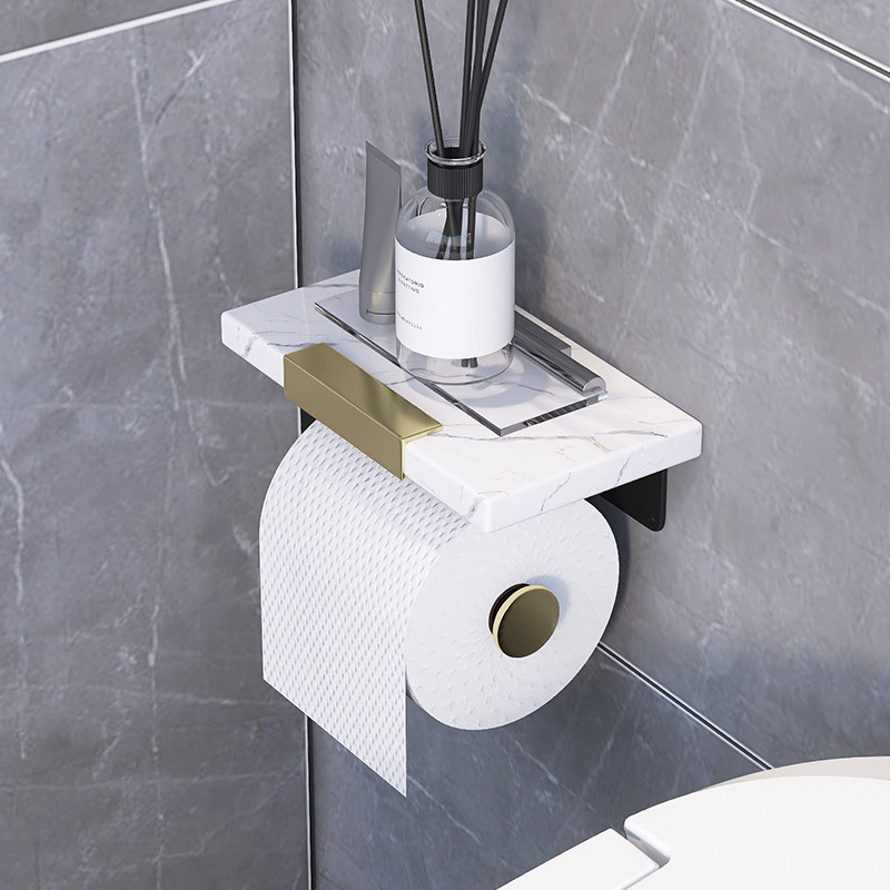 Makeup room sanitary paper towel paper towel Toilet Paper Holder Marble Toilet toilet Toilet Cellular phone hanger