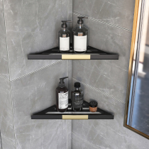 Bathroom toilet free of punch triangular shelving toilet light and luxurious corner wall wall-mounted washing and containing shelf