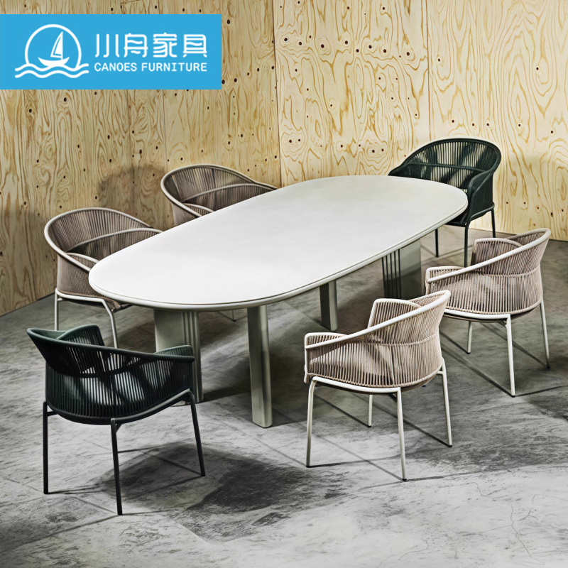 Outdoor High-End Patio Tables and Chairs, Hotel Terrace Balcony Garden Leisure Rattan Chairs, Restaurant Outdoor All-Aluminum Dining Tables and Chairs Outdoor High-End Patio Tables and Chairs, Hotel Terrace Balcony Garden Leisure Rattan Chairs, Restaurant Outdoor All-Aluminum Dining Tables and Chairs