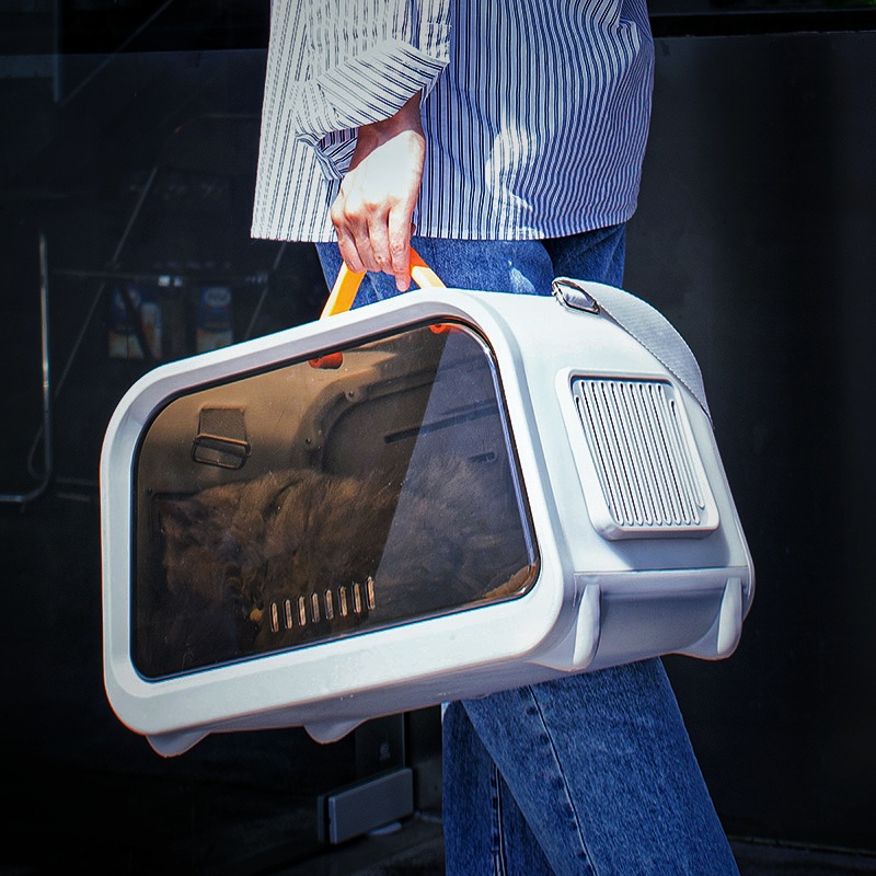 Pet cat bag go out messenger portable dog cat carry bag go out portable space capsule large-capacity cat backpack