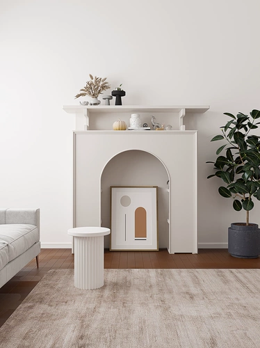 Простая и модная художественная дом маленький квартир камин шкаф на стена декоративный шкаф маленький домашний шкаф мягкая установка с твердым деревянным шкафом