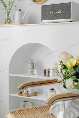 Runjia Home Квадратная каминная полка в скандинавском стиле, декоративная стойка, ретро-витрина, шкаф для хранения, французский белый входной шкаф