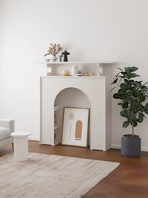 Простая и модная художественная дом маленький квартир камин шкаф на стена декоративный шкаф маленький домашний шкаф мягкая установка с твердым деревянным шкафом