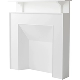 Runjia Home Квадратная каминная полка в скандинавском стиле, декоративная стойка, ретро-витрина, шкаф для хранения, французский белый входной шкаф