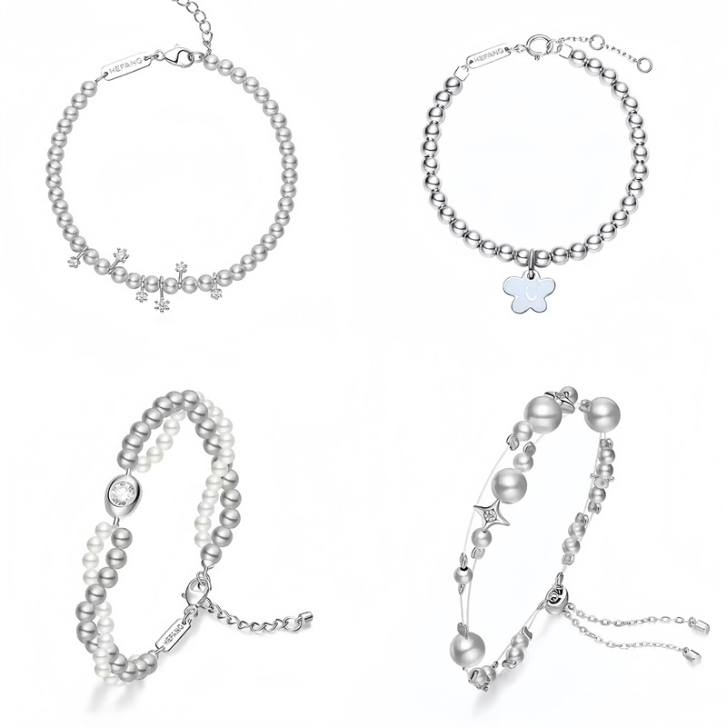 Hefang Broken Nebula Bracelet for Women, Chen Duling's Same Style, 925 Silver Tipsy Meteor Jewelry, Birthday Gift
