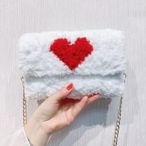 Handmade bag diy material package Hyuna same wool mesh homemade woven bag shoulder cross-body womens bag finished