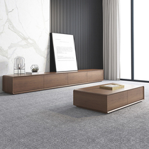 Nordic small household type ground cabinet minimalist storage TV cabinet Tea Table Composition Suit Hupeach Color Guest Hall Furniture Cabinet