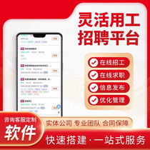 Information release job search recruitment flexible employment mini program development human resources city information release APP customization