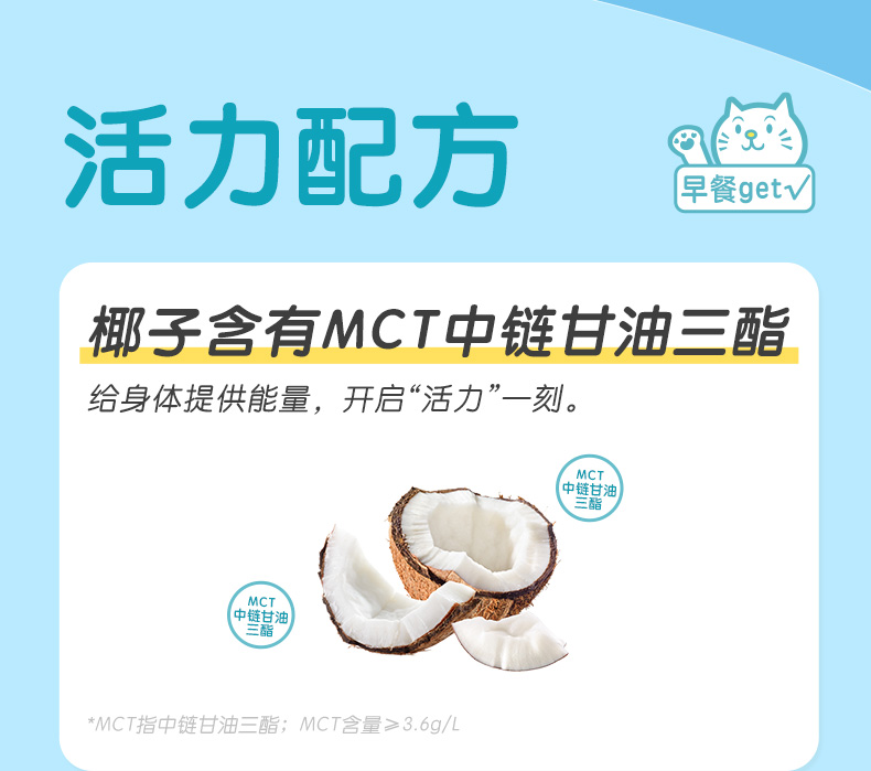 元气森林出品元气早餐椰汁250ml*6盒