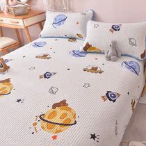 Mengjie home textile in tatami bed cover single double side pure cotton three pieces quilting four seasons of common clamp thickening