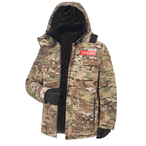 Демисезонная охлаждаемая куртка, удерживающий тепло рабочий камуфляжный пуховик, пальто