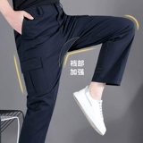 Мужские хлопковые износостойкие штаны для работы для отдыха, увеличенная толщина, свободный прямой крой