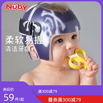  NUBY Nuby baby banana teether silicone molar stick can be boiled gum massager Hand grab baby bite glue