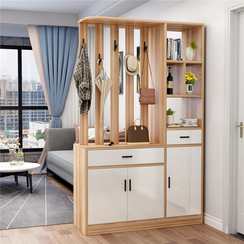 Luxury Entryway Shoe Cabinet with Integrated Solid Wood Screen and Wine Cabinet for the Living Room, Partition Door for the Foyer Luxury Entryway Shoe Cabinet with Integrated Solid Wood Screen and Wine Cabinet for the Living Room, Partition Door for the Foyer
