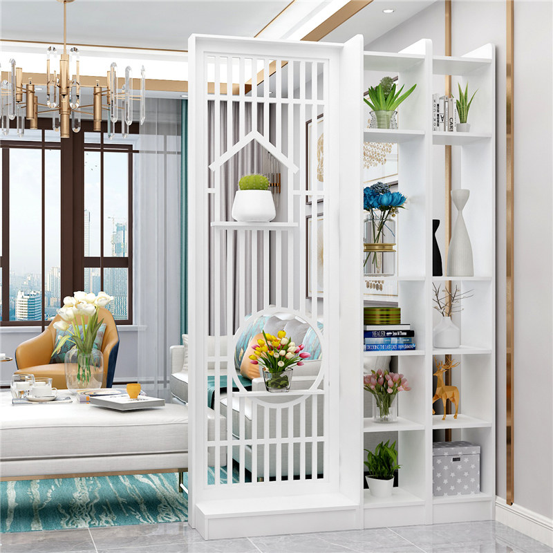 Screen partition living room new Chinese-style porch grille facing the door entry door blocking shelf decoration simple and modern