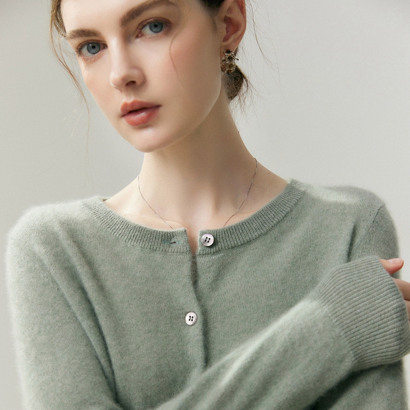 Consinee 100% Pure Cashmere Knitted Cardigan for Women, New Autumn and Winter Round Neck Loose Soft Warm Sweater Coat Consinee 100% Pure Cashmere Knitted Cardigan for Women, New Autumn and Winter Round Neck Loose Soft Warm Sweater Coat