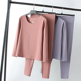 Двусторонное бархатное удерживающее тепло комфортное демисезонное термобелье, штаны, круглый воротник