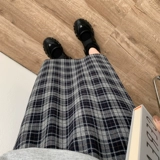 Шерстяная демисезонная длинная юбка, коллекция 2021, в западном стиле, по фигуре, подходит для полных девушек, средней длины