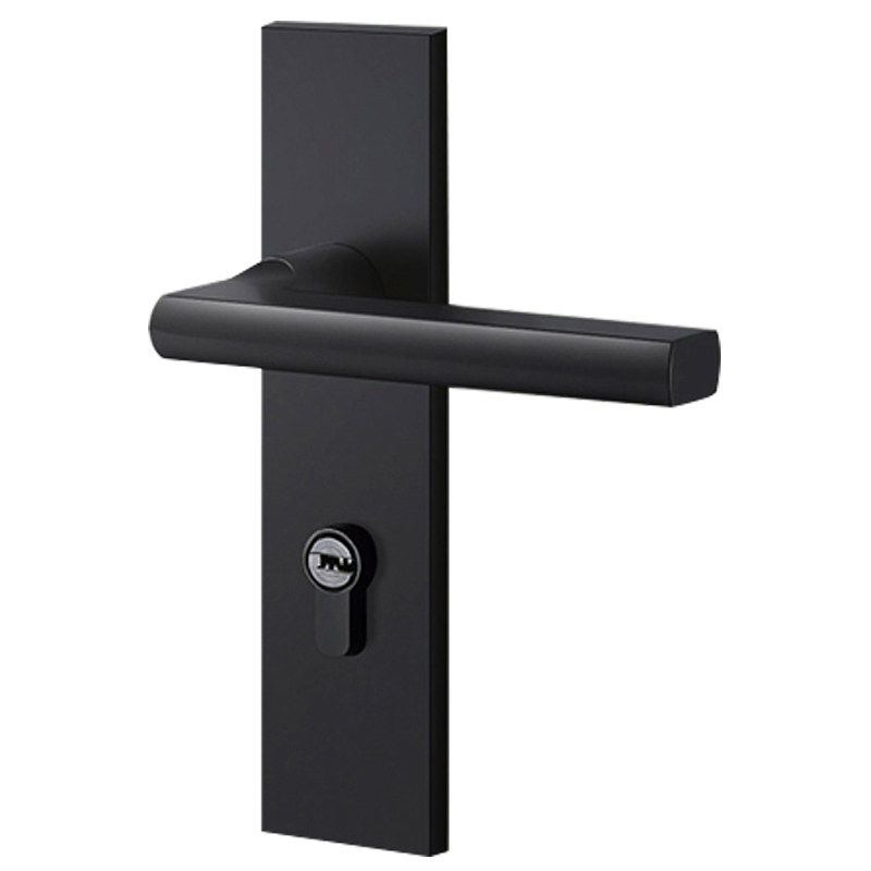 Universal Lock for Household Wooden Doors, Bedroom Door Lock, Indoor Door Split Lock, Black Bathroom Silent Magnetic Lock