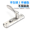 Household Door Handle Bathroom Toilet Kitchen Glass Door Lock Stainless Steel Bathroom Lock Toilet Door Lock Single Tongue Lock