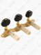 Musiclily Classical Acoustic Guitar Baker ແບບເປີດແບບ Triple String ທີ່ຖືກຕ້ອງ 2-Row String Knob Winder