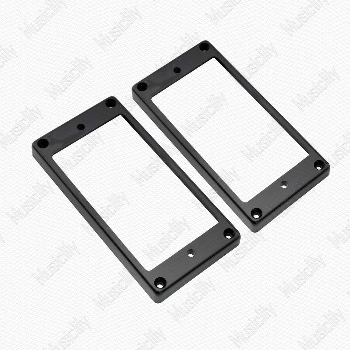 MusiclilyP electric guitar accessories double coil pickup outer frame 2 sets plastic flat bottom slope