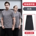 Cotton quần áo làm việc đầu bếp tùy chỉnh nam mùa hè tay ngắn nhà hàng khách sạn thịt nướng nhà hàng lẩu căng tin quần áo làm việc in logo áo đầu bếp áo bếp nữ 