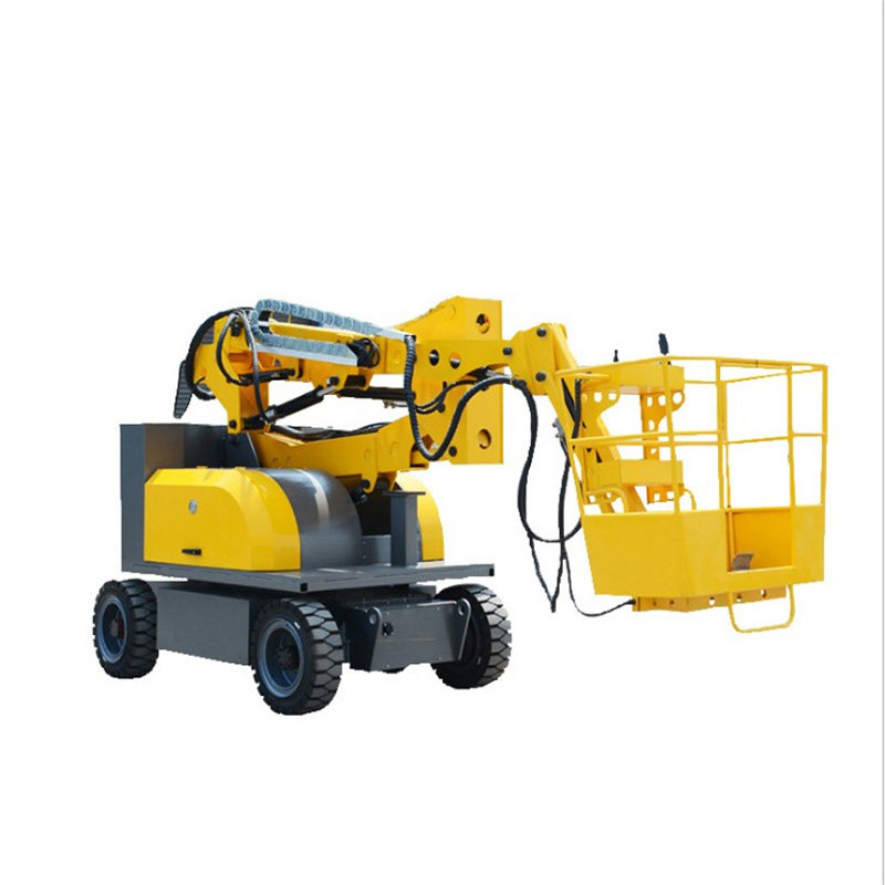 Fully self-propelled articulating arm lift fully automatic folding arm type 360° rotating maintenance climbing operation vehicle manufacturer