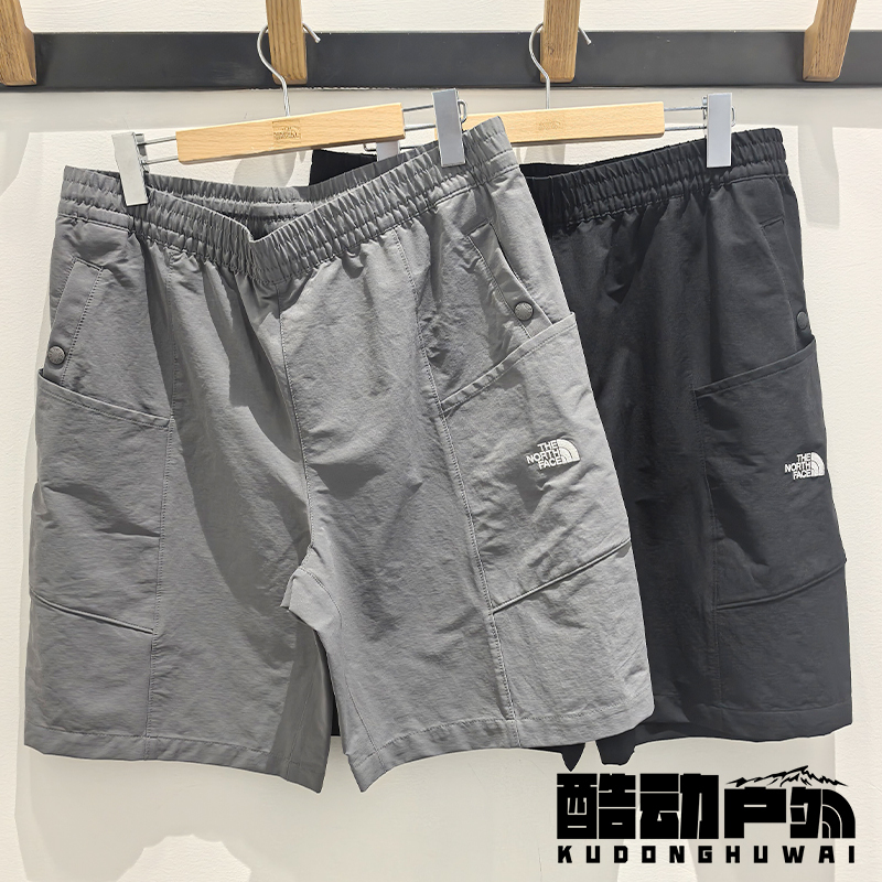 26 Spring/Summer New the North Face Outdoor Hiking Casual Water-Repellent Multi-Pocket Shorts for Men 8g01